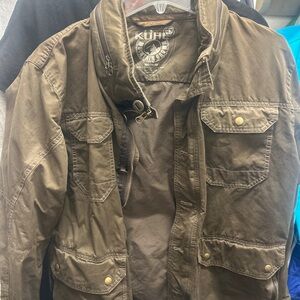 KÜHL Brown Jacket with hide away hoodie